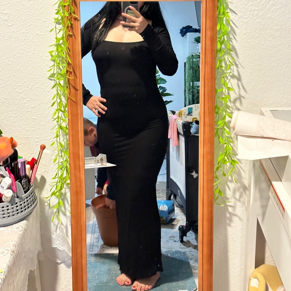 Skims black dress